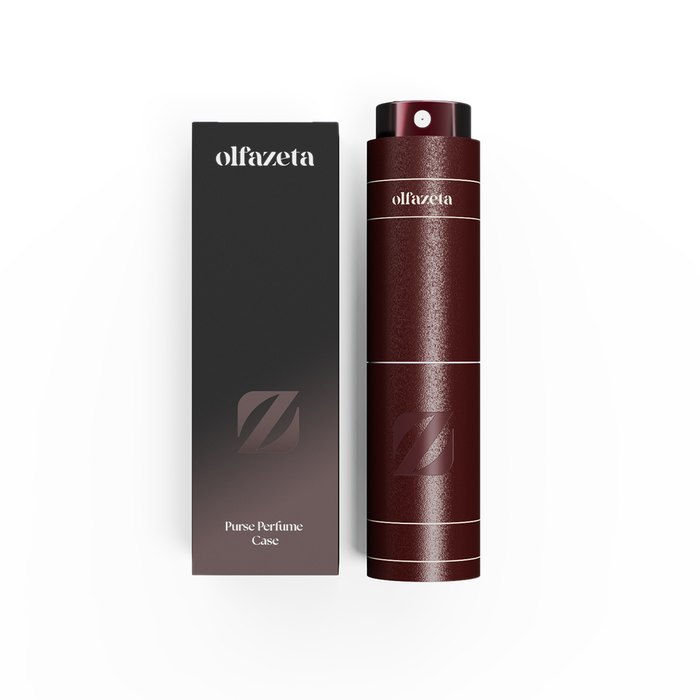 Parfüm-Taschenetui Timeless Bordeaux in Lederoptik